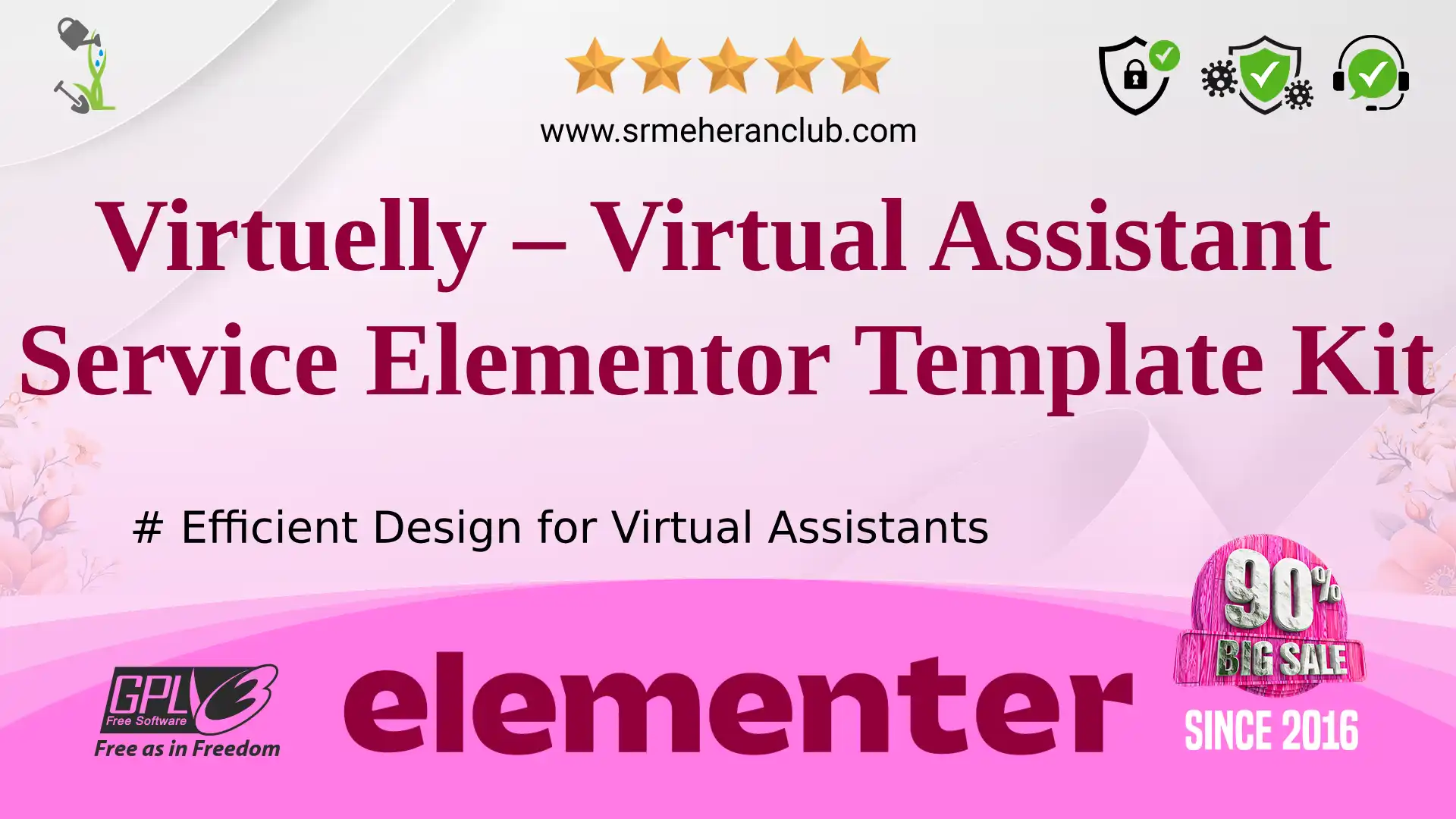 Virtuelly – Virtual Assistant Service Elementor Template Kit