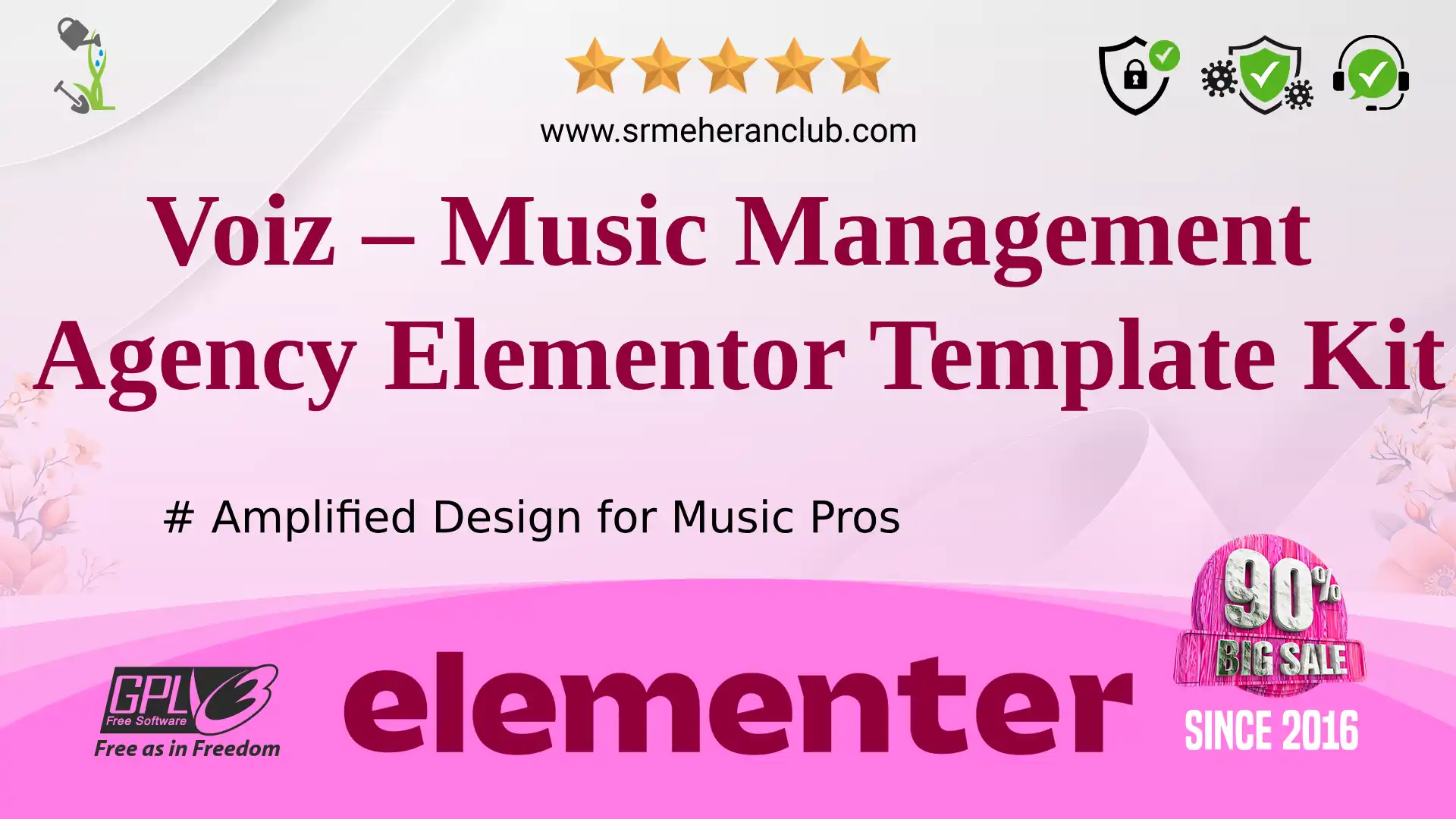Voiz – Music Management Agency Elementor Template Kit