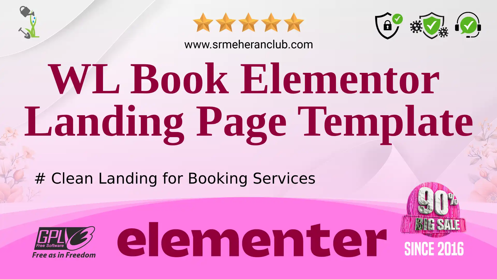 WL Book Elementor Landing Page Template — Elementor Kit by Templatemonster