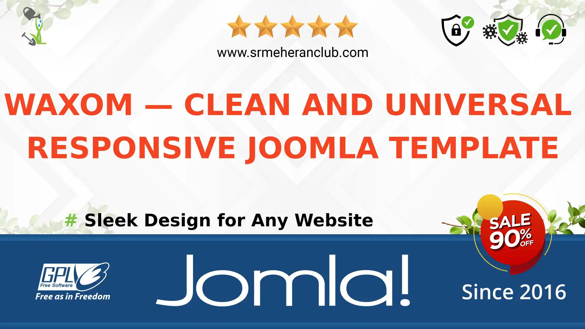 Waxom — Clean and Universal Responsive Joomla Template — Theme by Themeforest
