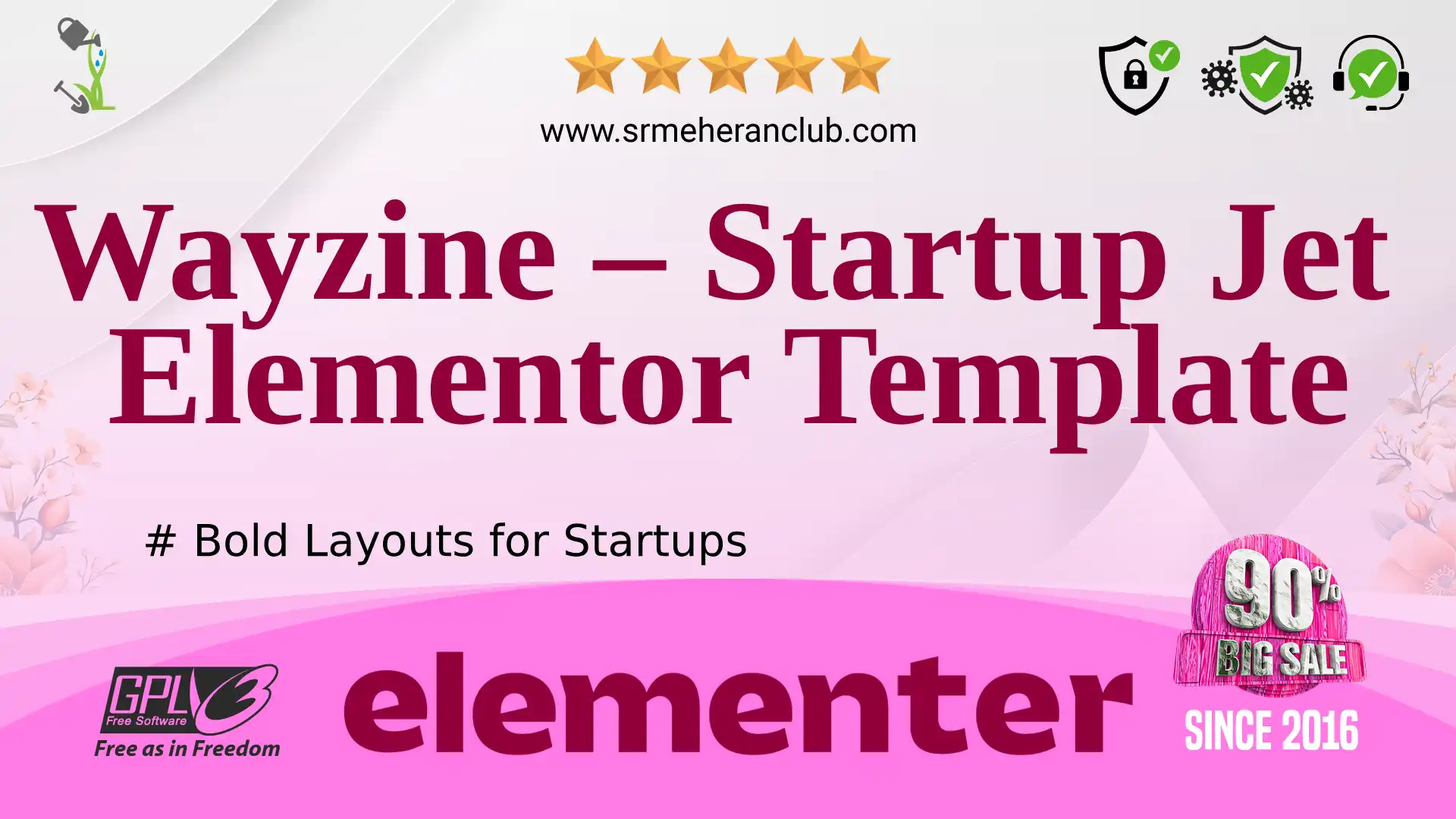 Wayzine – Startup Jet Elementor Template — Elementor Kit by Templatemonster