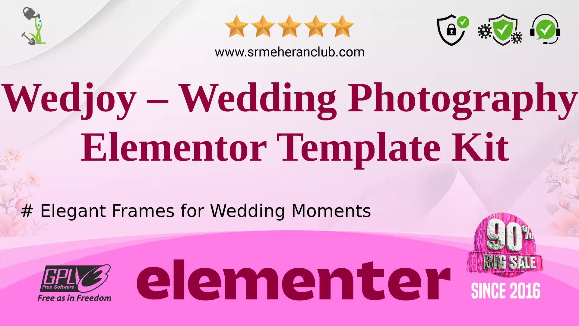 Wedjoy – Wedding Photography Elementor Template Kit