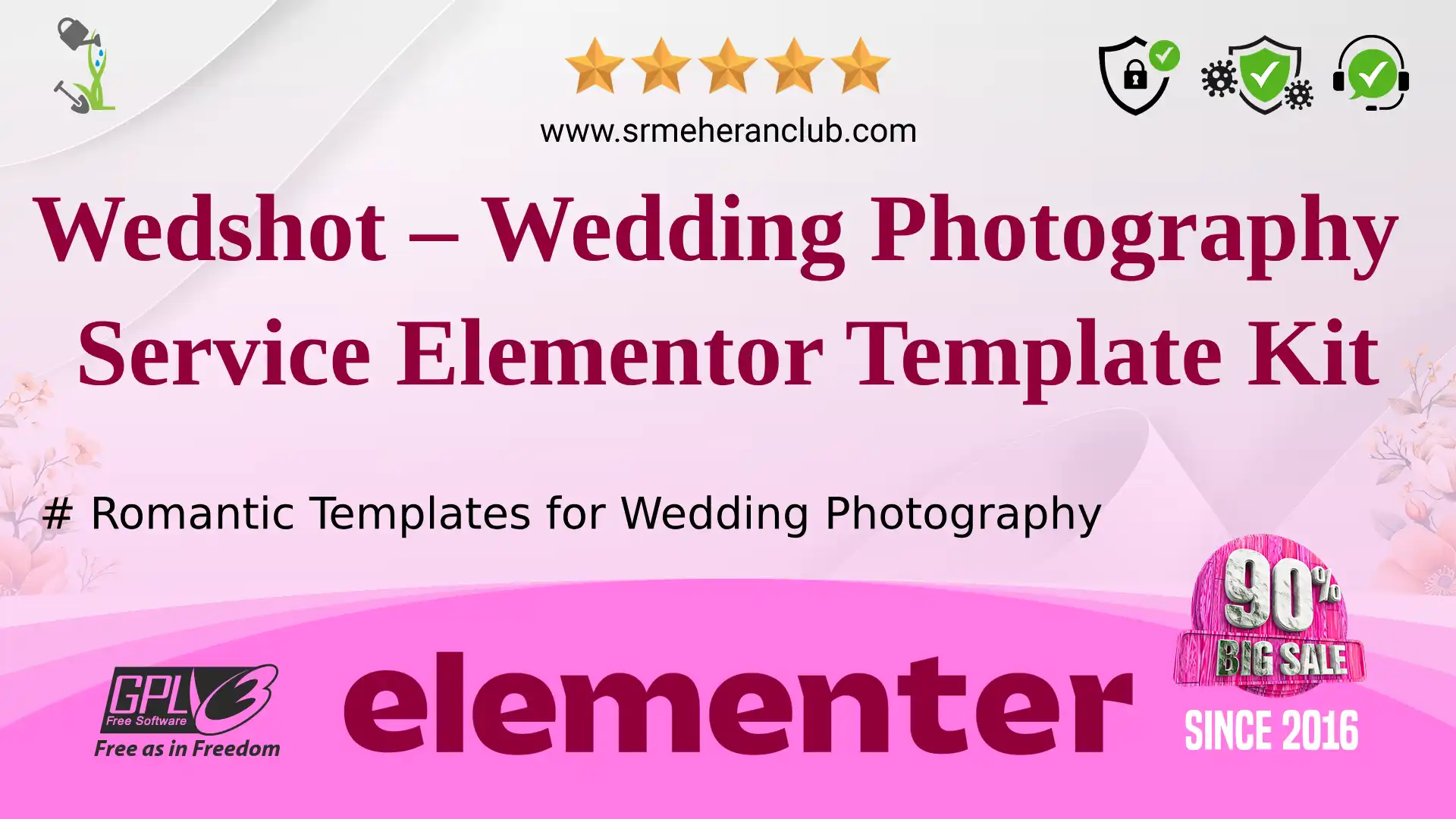 Wedshot – Wedding Photography Service Elementor Template Kit