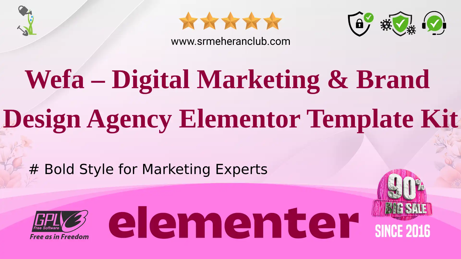 Wefa – Digital Marketing & Brand Design Agency Elementor Template Kit — Elementor Kit by Themeforest