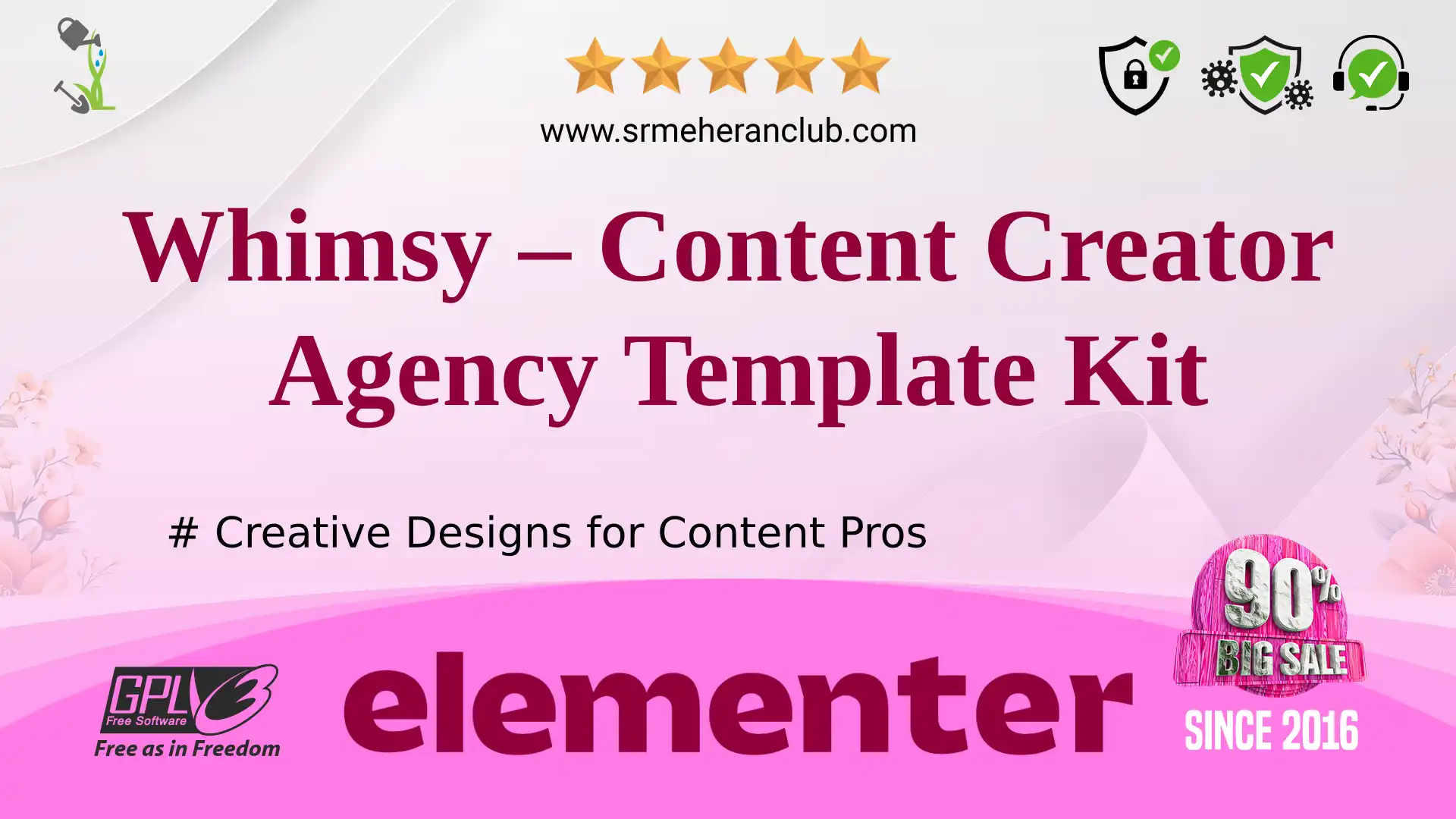 Whimsy – Content Creator Agency Template Kit — Elementor Kit by Themeforest