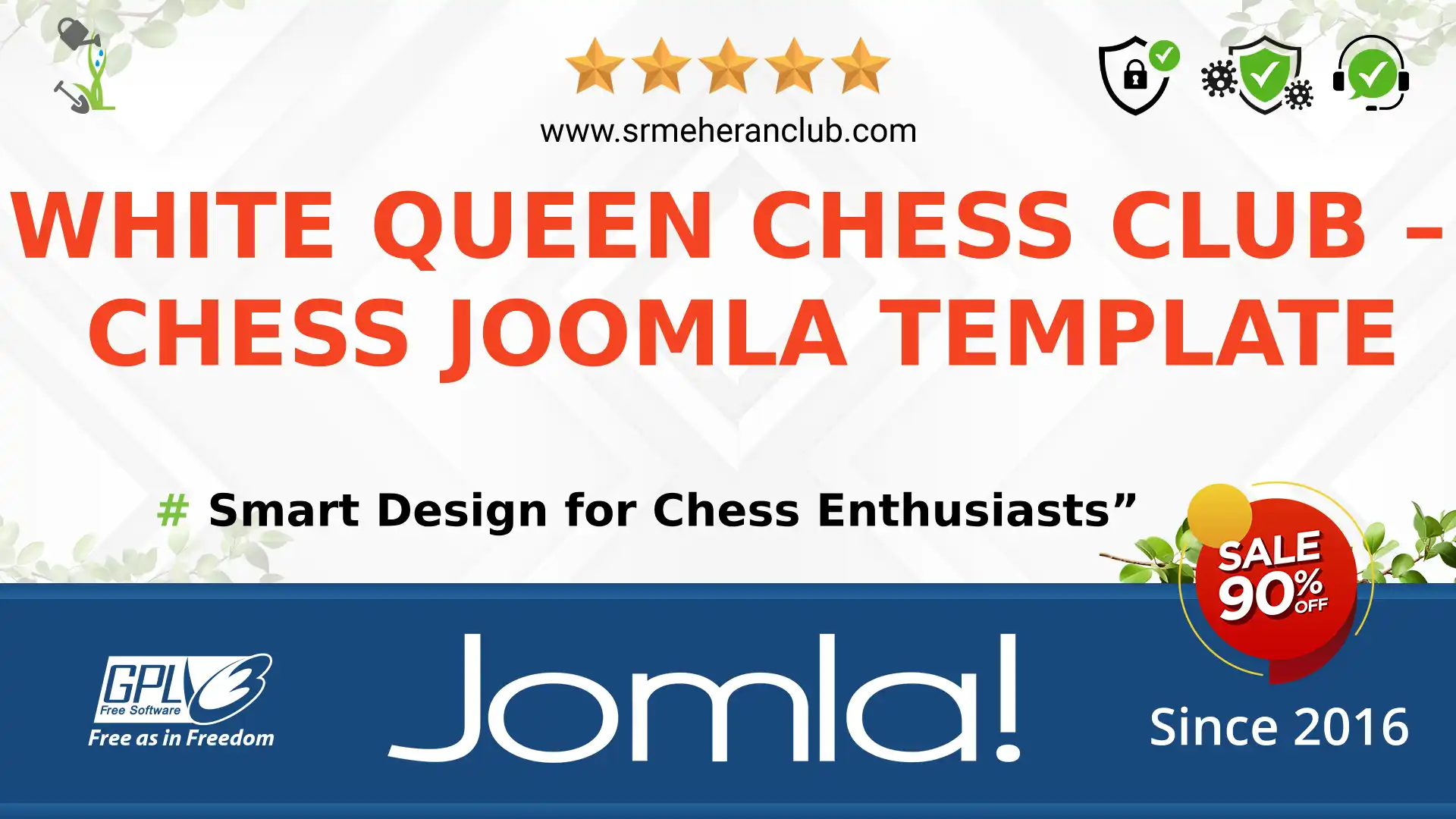 White Queen Chess Club – Chess Joomla Template — Theme by Templatemonster