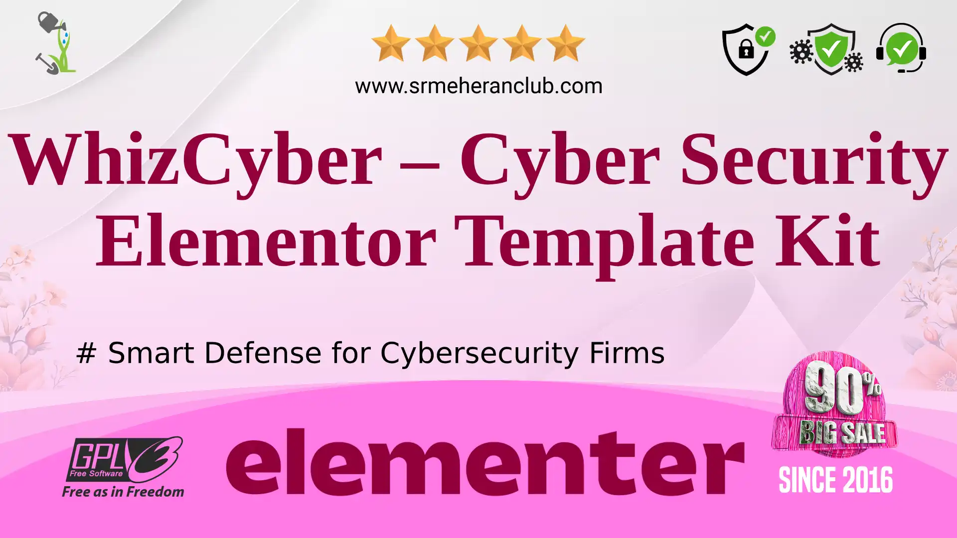 WhizCyber – Cyber Security Elementor Template Kit