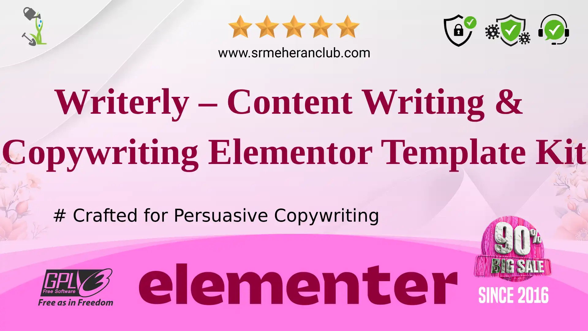 Writerly – Content Writing & Copywriting Elementor Template Kit