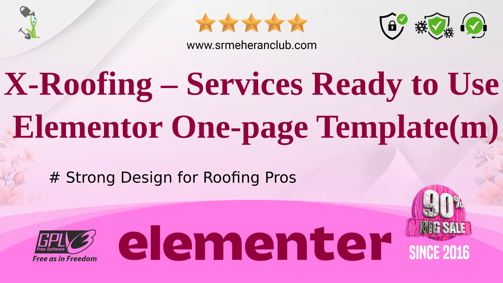 X-Roofing – Services Ready to Use Elementor One-page Template(m) — Elementor Kit by Templatemonster