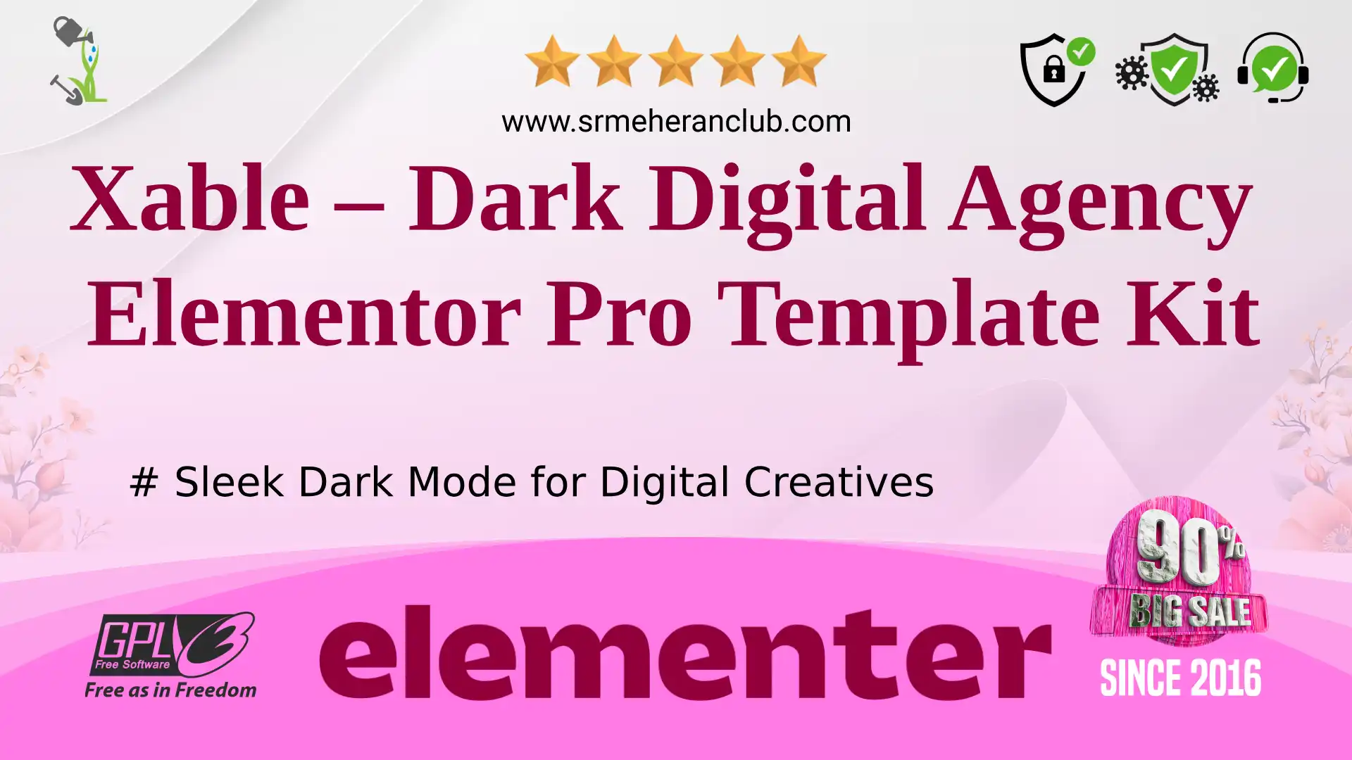 Xable – Dark Digital Agency Elementor Pro Template Kit