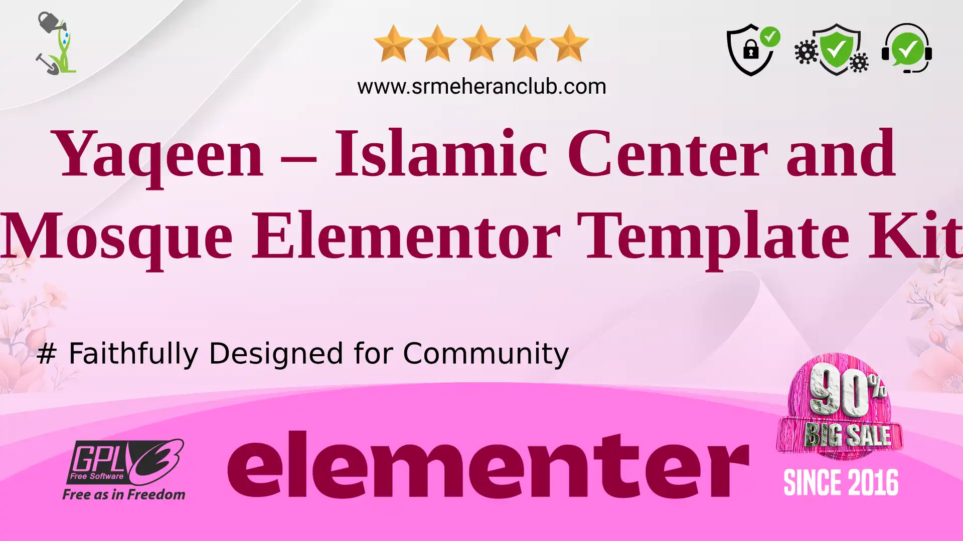 Yaqeen – Islamic Center and Mosque Elementor Template Kit — Elementor Kit by Themeforest
