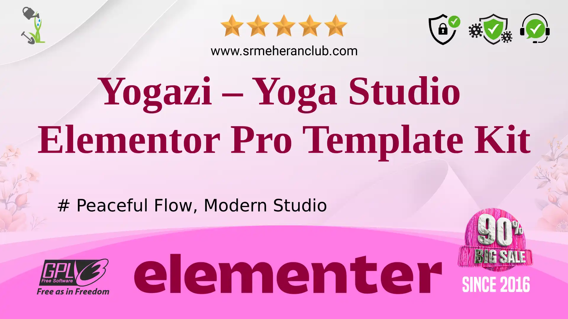 Yogazi – Yoga Studio Elementor Pro Template Kit