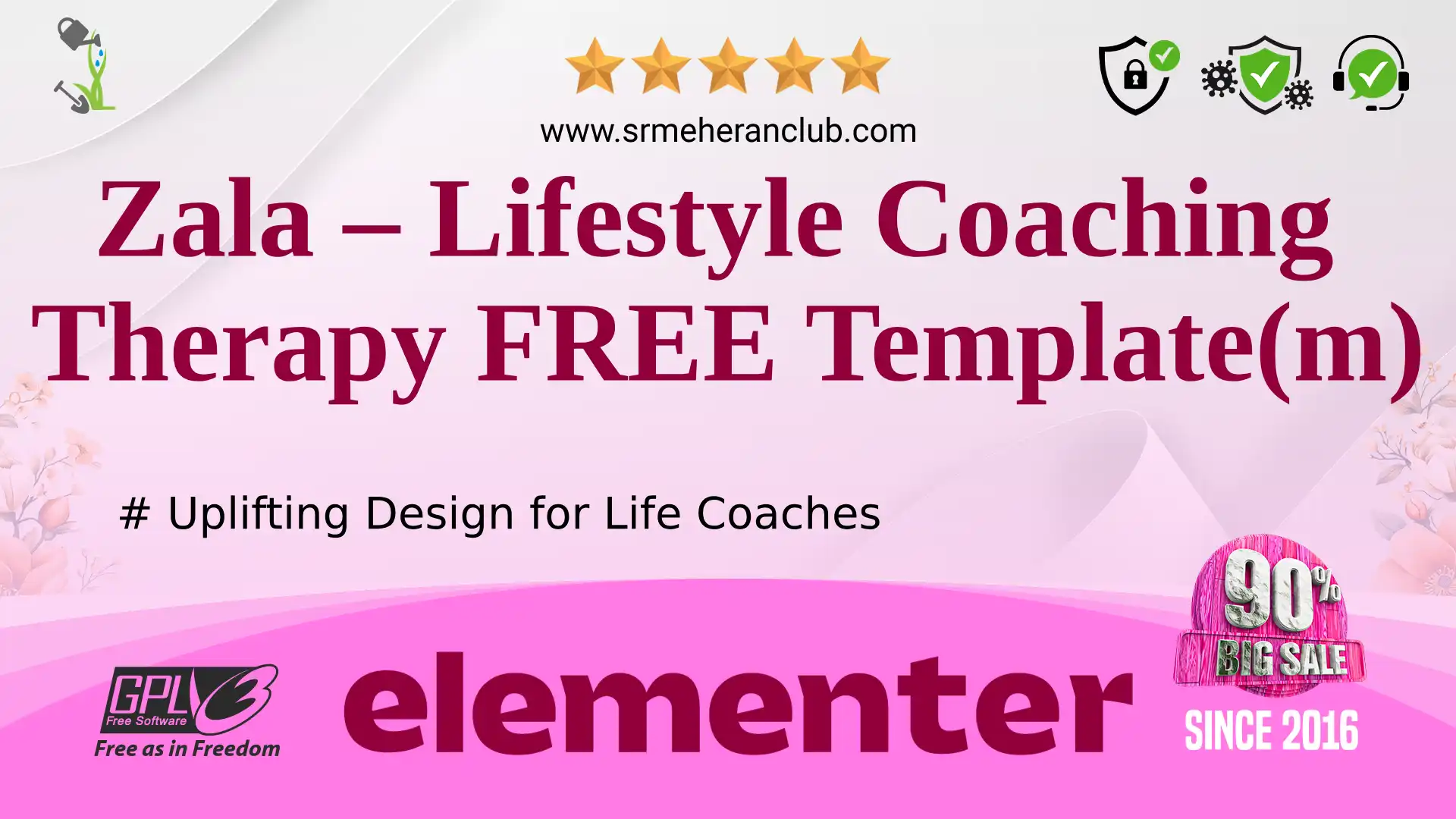 Zala – Lifestyle Coaching Therapy FREE Template(m) — Elementor Kit by Templatemonster