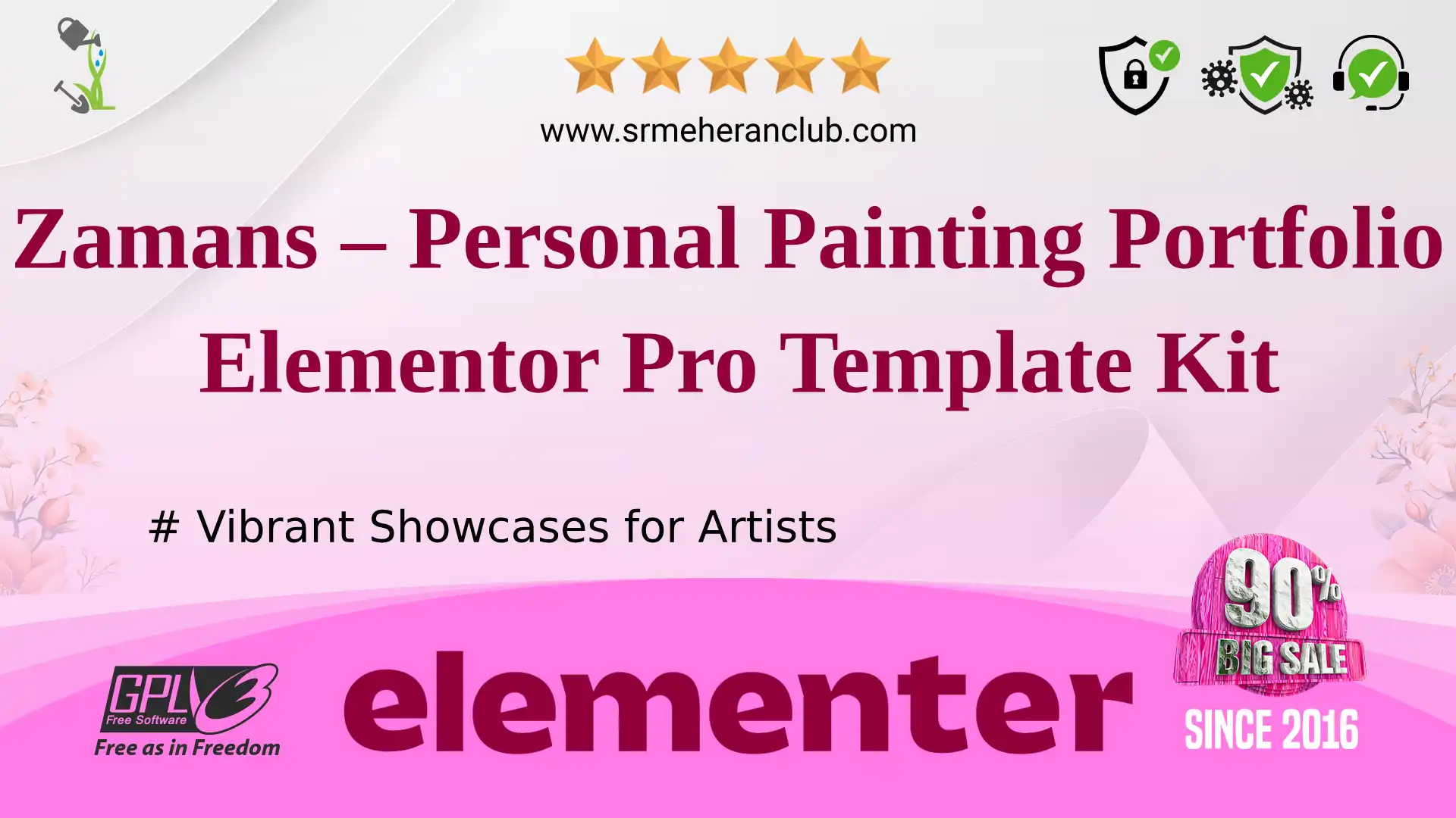 Zamans – Personal Painting Portfolio Elementor Pro Template Kit