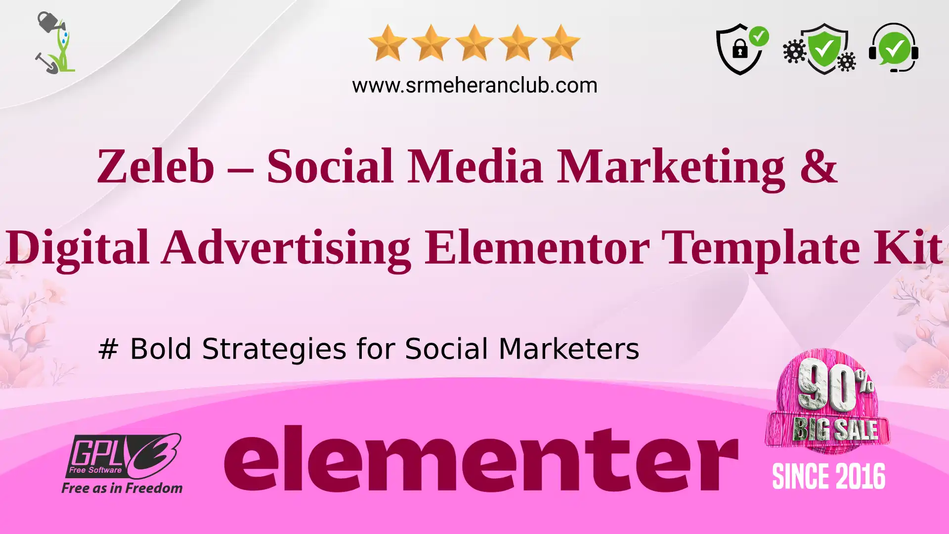 Zeleb – Social Media Marketing & Digital Advertising Elementor Template Kit