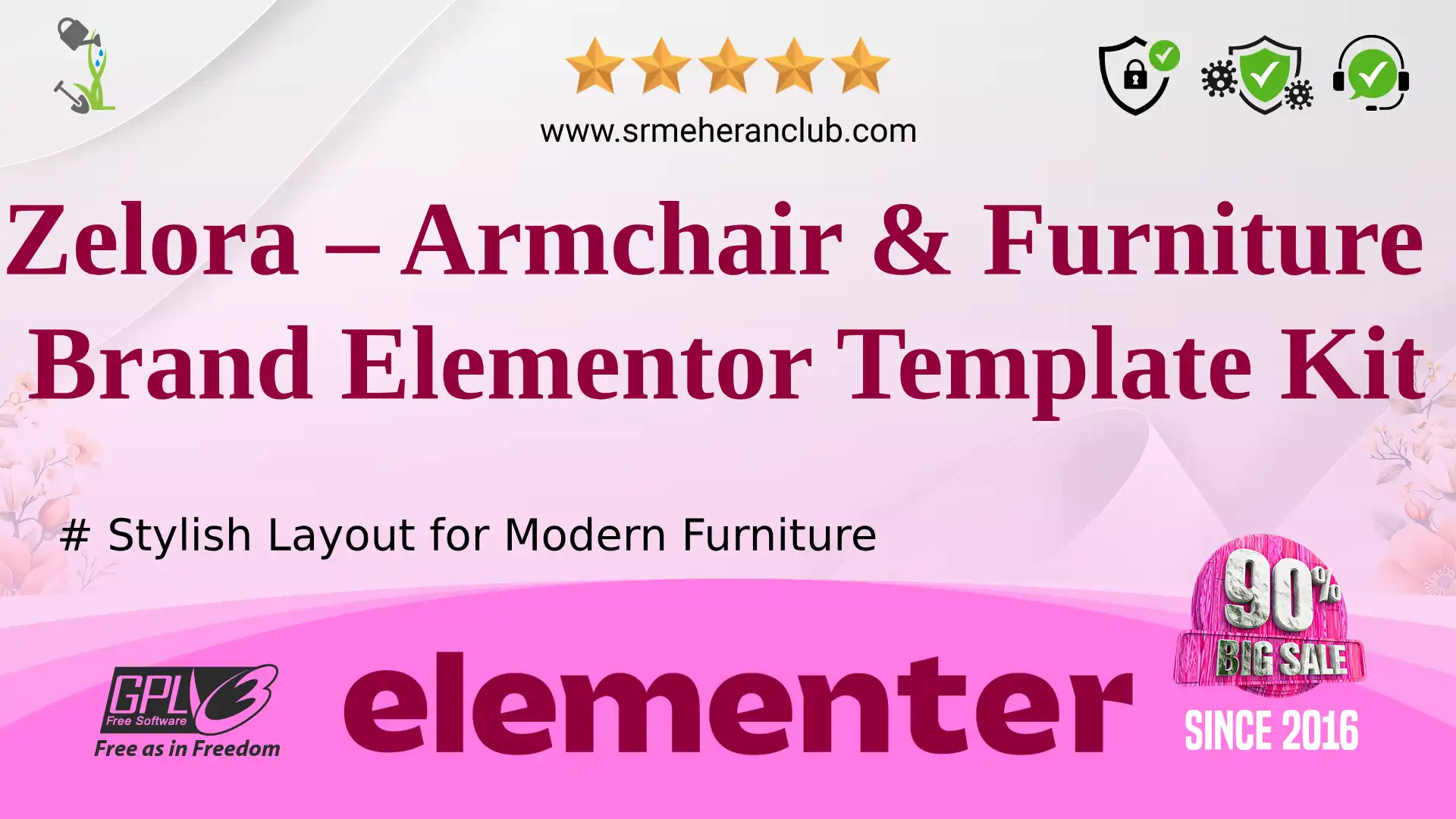 Zelora – Armchair & Furniture Brand Elementor Template Kit