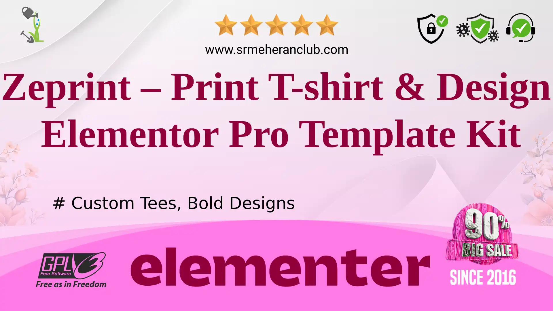 Zeprint – Print T-shirt & Design Elementor Pro Template Kit