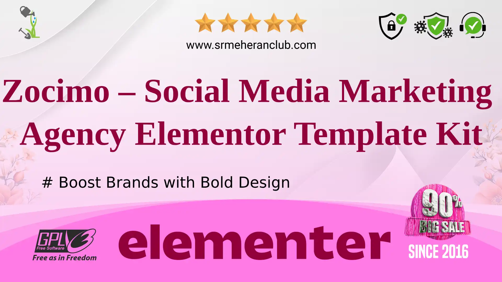 Zocimo – Social Media Marketing Agency Elementor Template Kit