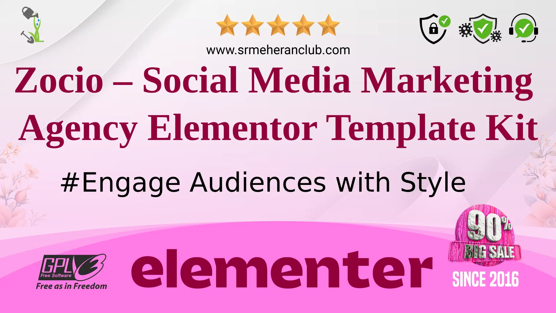 Zocio – Social Media Marketing Agency Elementor Template Kit