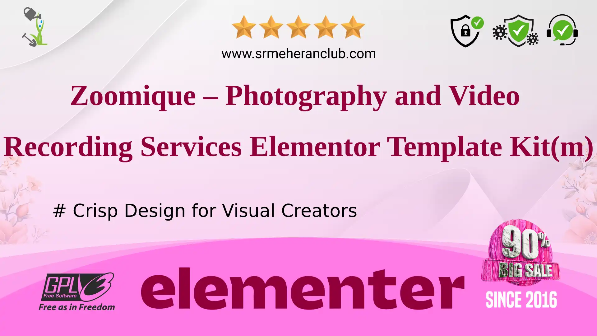 Zoomique – Photography and Video Recording Services Elementor Template Kit(m)