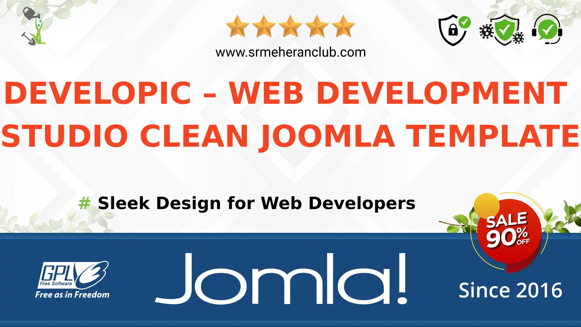 developic – Web Development Studio Clean Joomla Template — Theme by Templatemonster