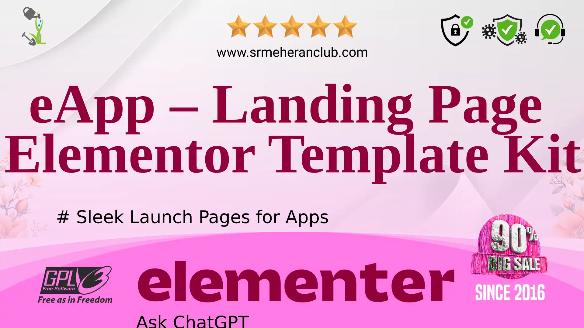 eApp – Landing Page Elementor Template Kit — Elementor Kit by Themeforest