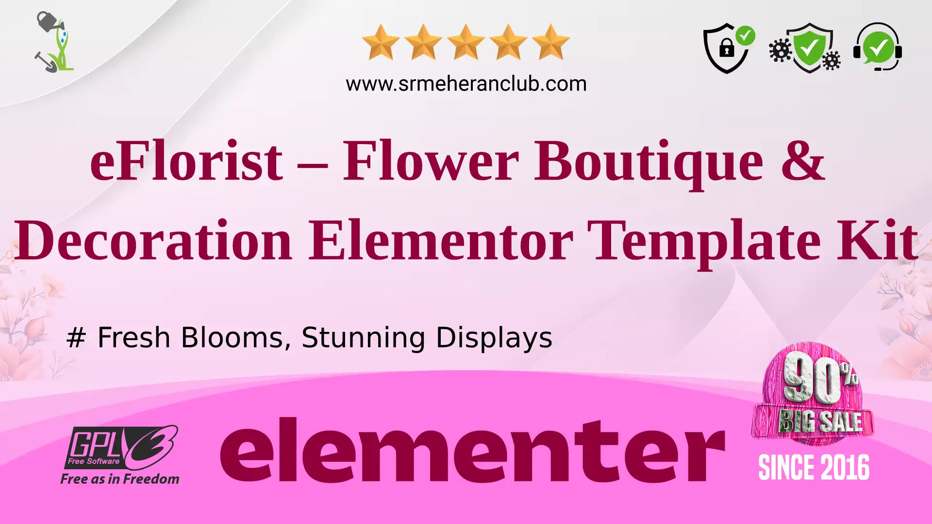 eFlorist – Flower Boutique & Decoration Elementor Template Kit — Elementor Kit by Themeforest