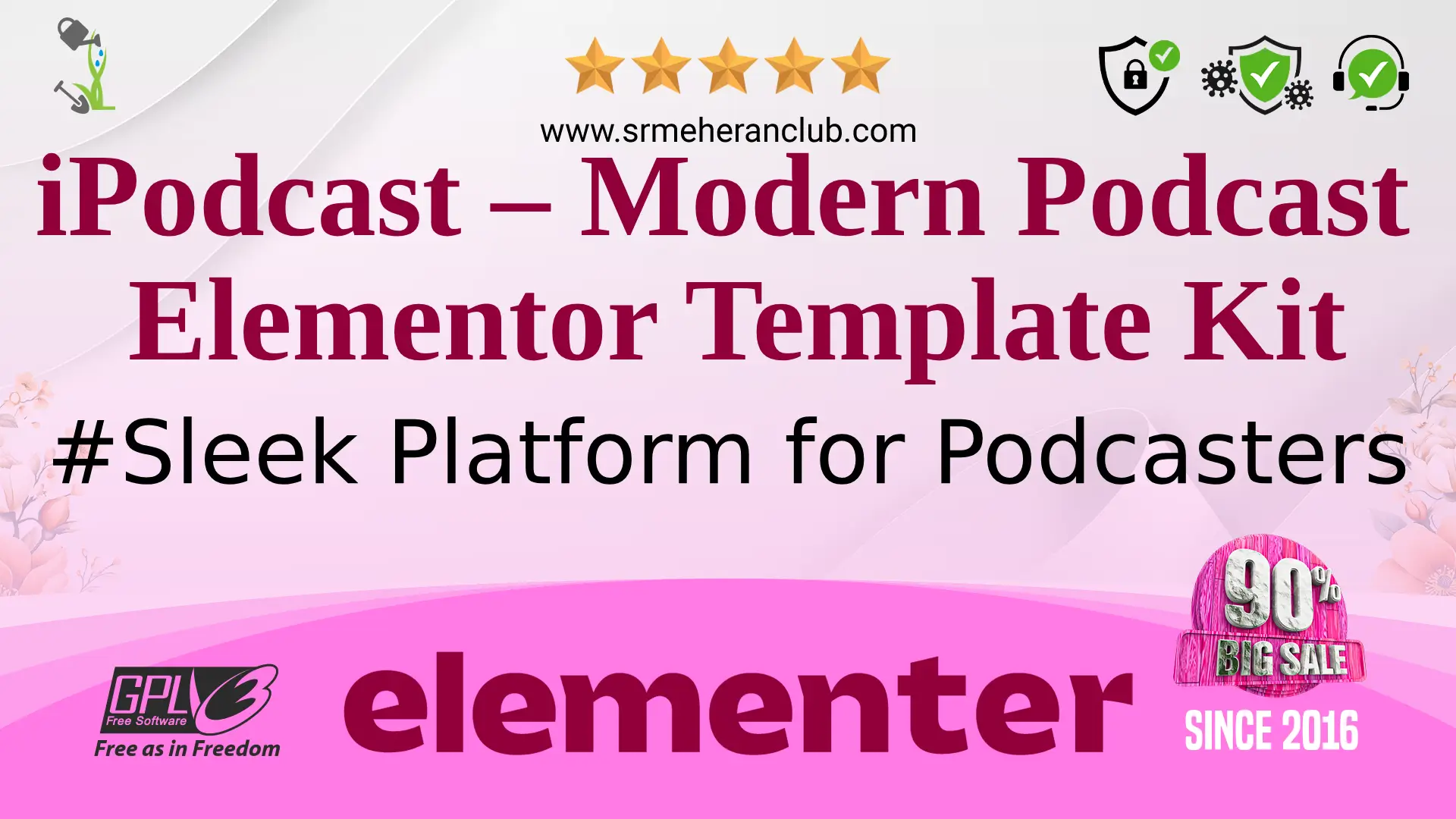 iPodcast – Modern Podcast Elementor Template Kit