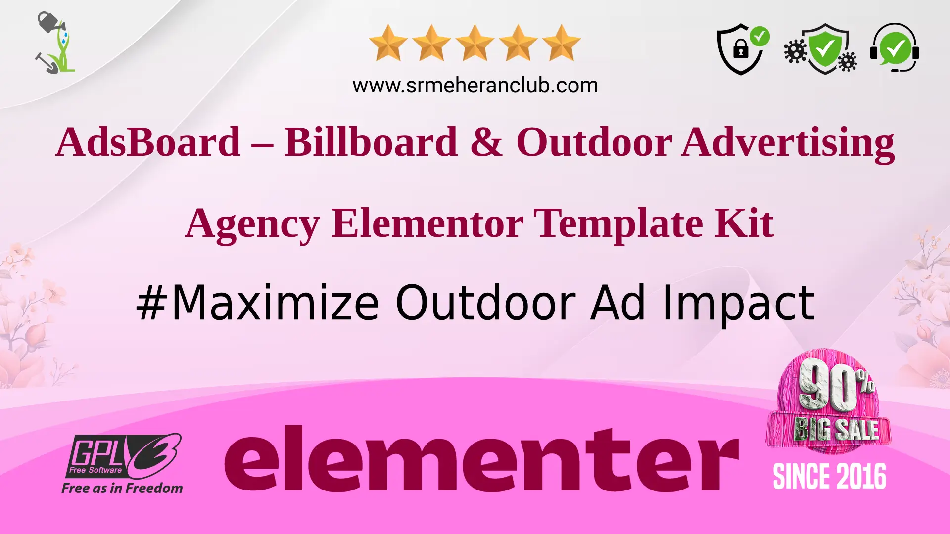 AdsBoard – Billboard & Outdoor Advertising Agency Elementor Template Kit