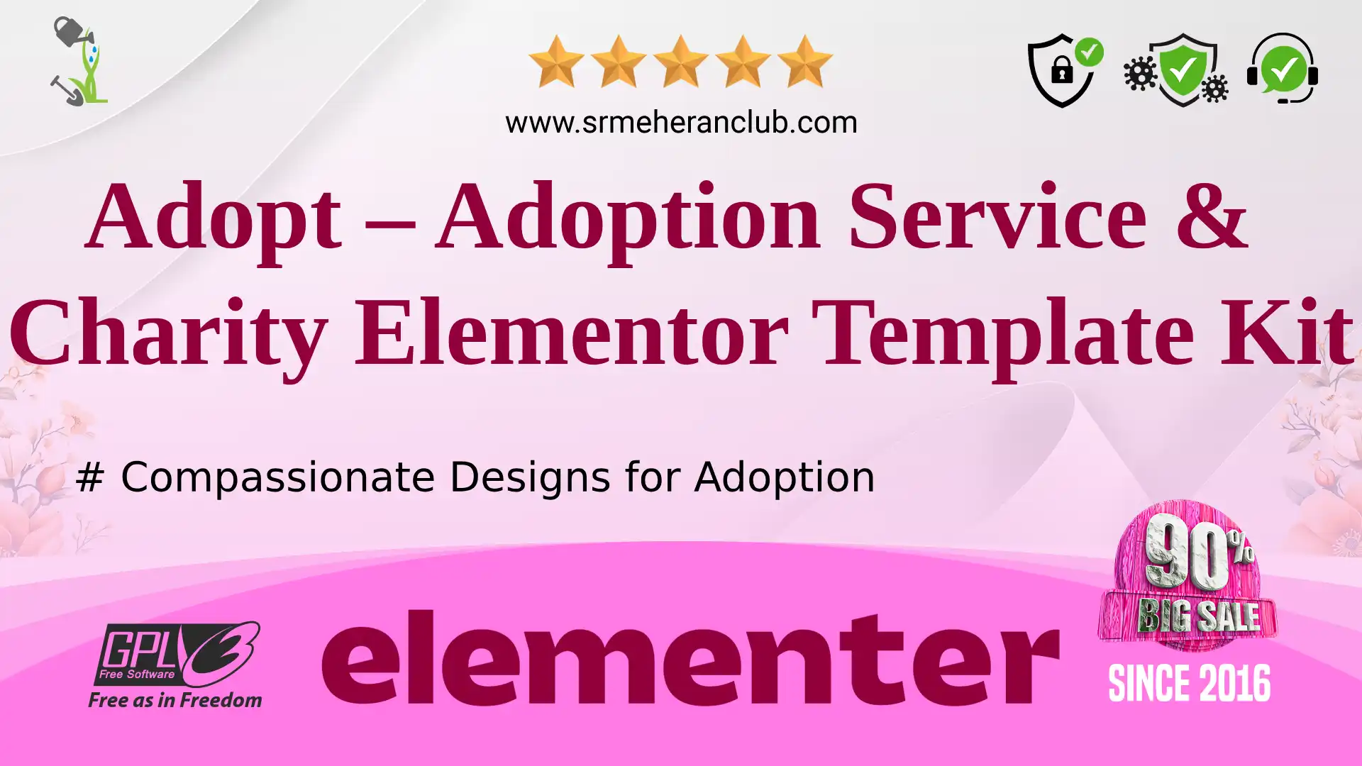 Adopt – Adoption Service & Charity Elementor Template Kit — Elementor Kit by Themeforest