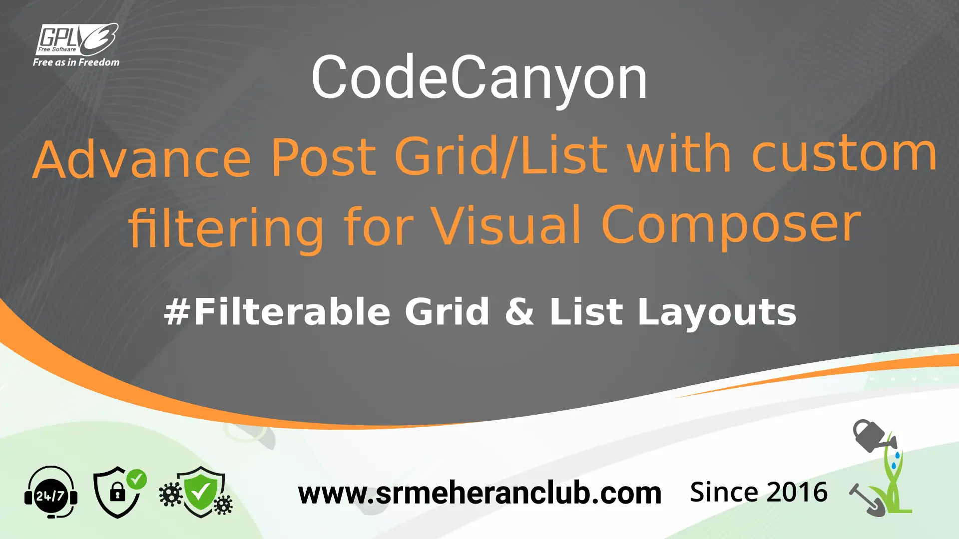 Advance Post Grid/List with custom filtering for Visual Composer