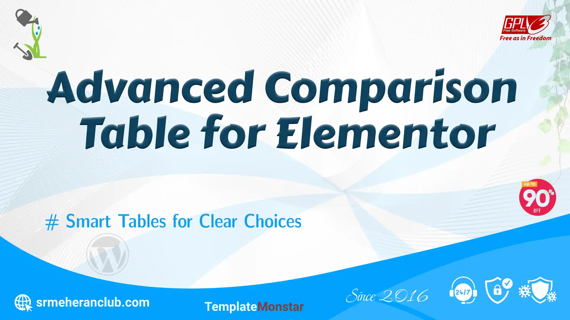 Advanced Comparison Table for Elementor — Theme by Templatemonster
