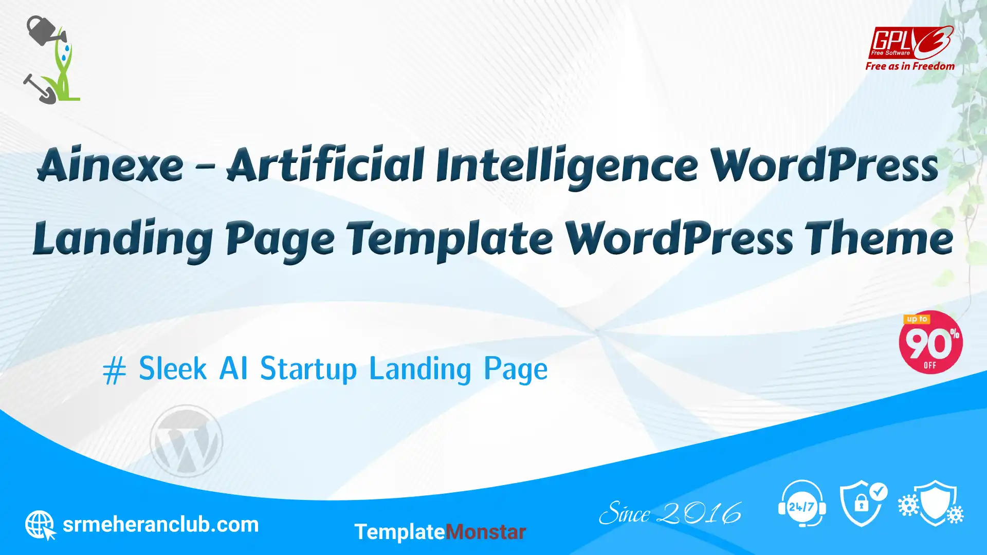 Ainexe – Artificial Intelligence WordPress Landing Page Template WordPress Theme