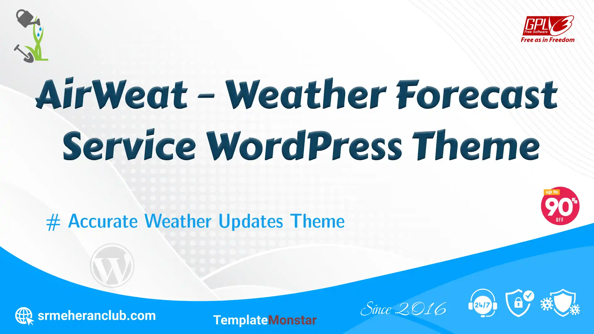 AirWeat – Weather Forecast Service WordPress Theme — Theme by Templatemonster