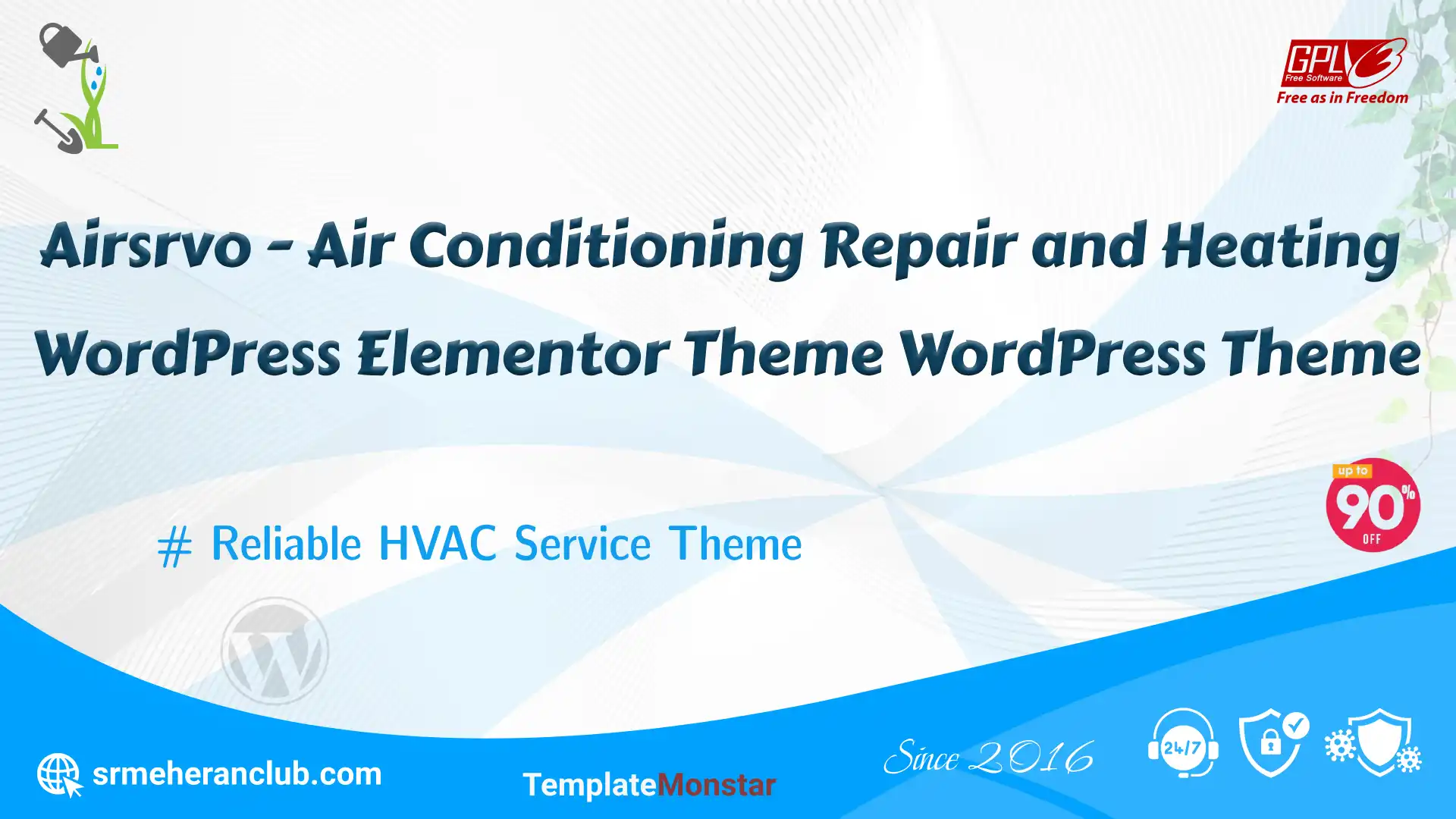 Airsrvo – Air Conditioning Repair and Heating WordPress Elementor Theme WordPress Theme — Theme by Templatemonster