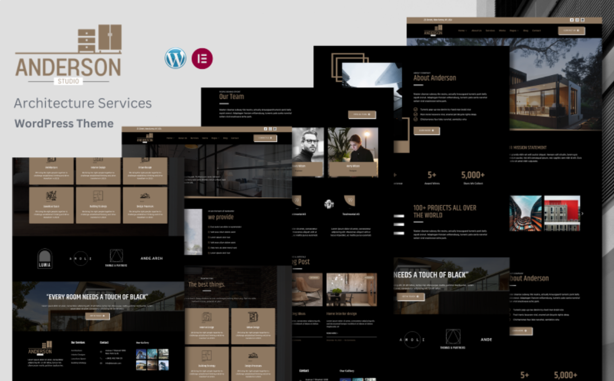 Anderson - Architecture Studio & Portfolio WordPress Theme