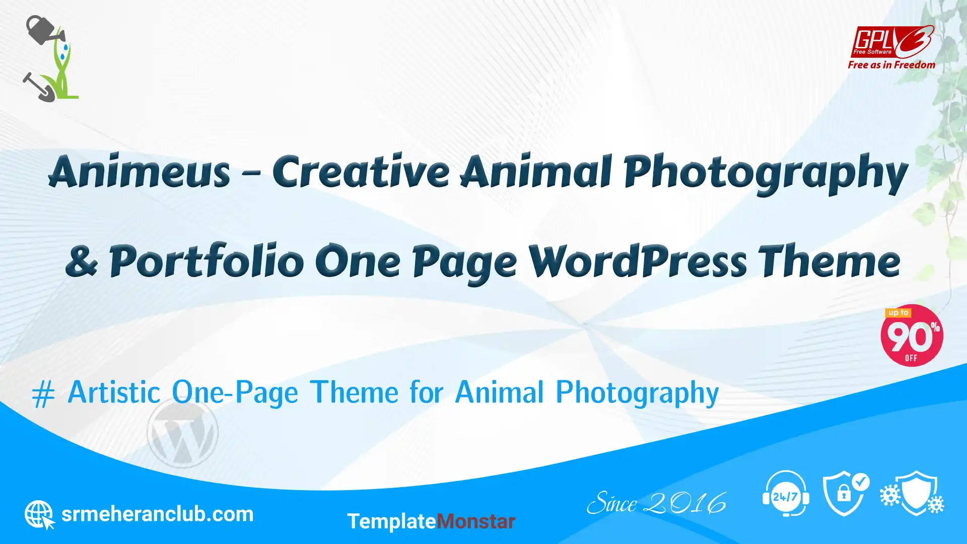 Animeus – Creative Animal Photography & Portfolio One Page WordPress Theme