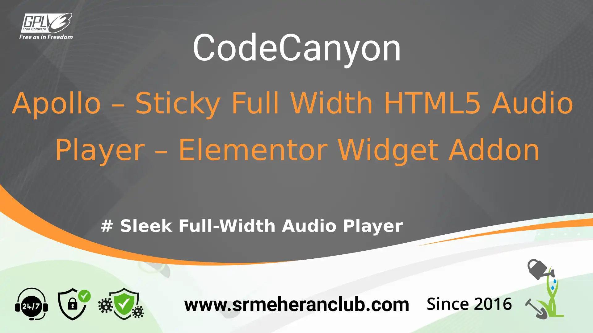 Apollo – Sticky Full Width HTML5 Audio Player – Elementor Widget Addon — Plugin by Themeforest