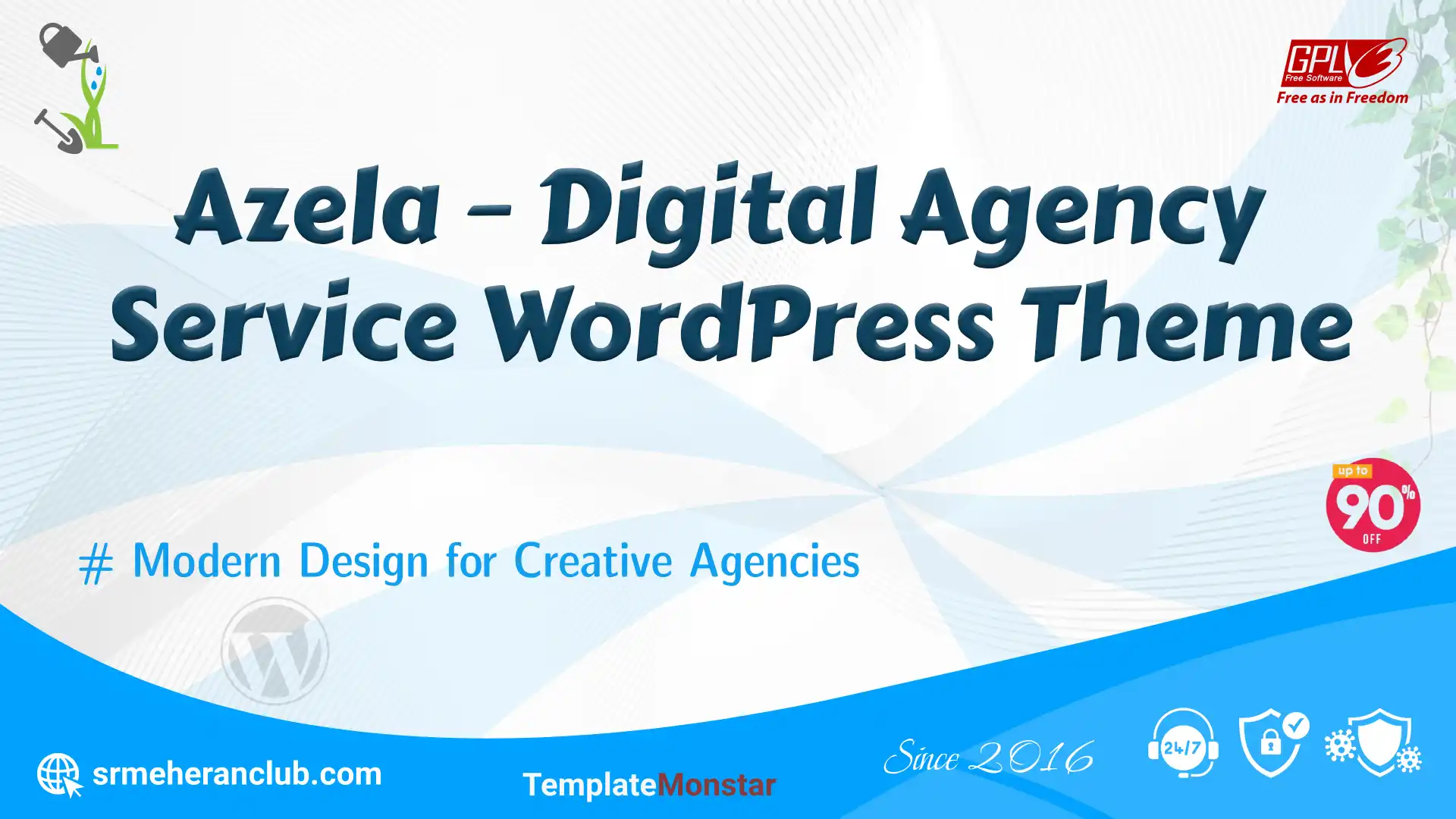 Azela – Digital Agency Service WordPress Theme — Theme by Templatemonster