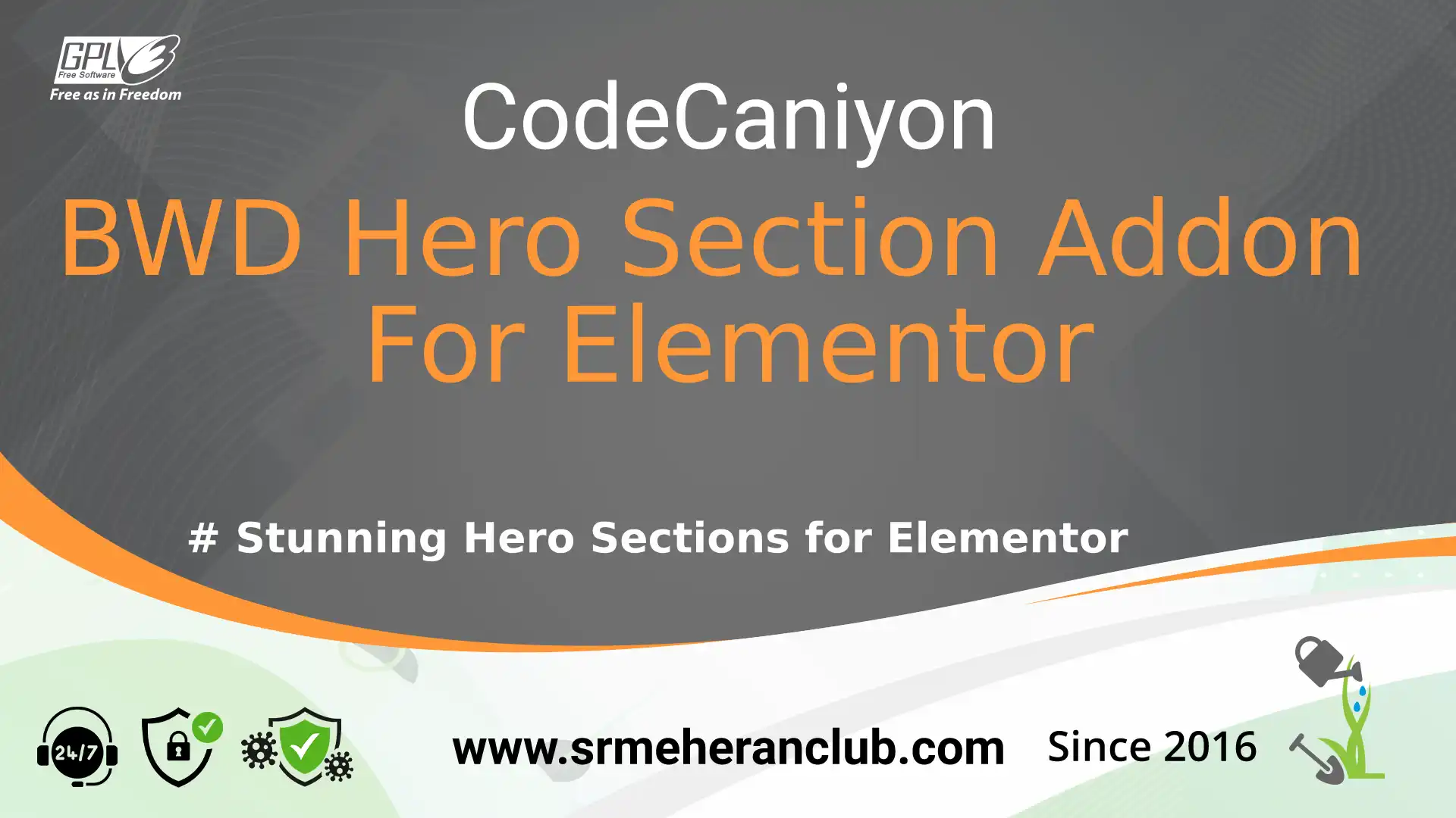 BWD Hero Section Addon For Elementor