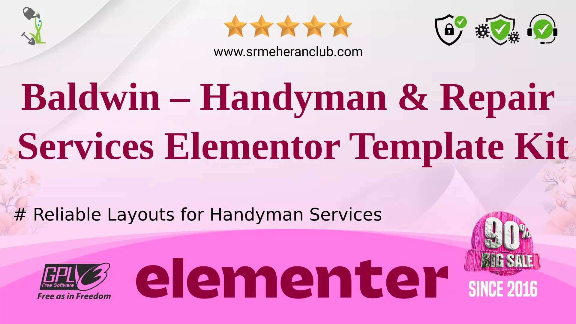 Baldwin – Handyman & Repair Services Elementor Template Kit — Elementor Kit by Themeforest