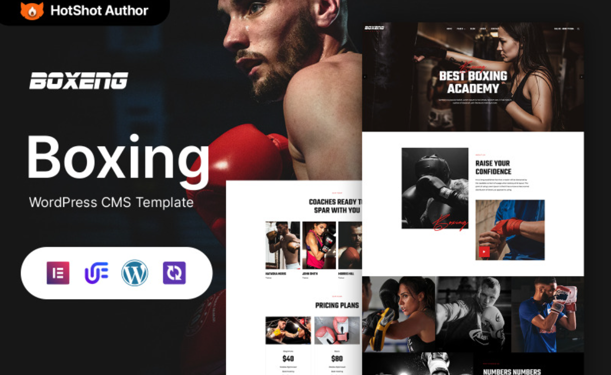 Boxeng - Boxing WordPress Elementor Theme WordPress Theme