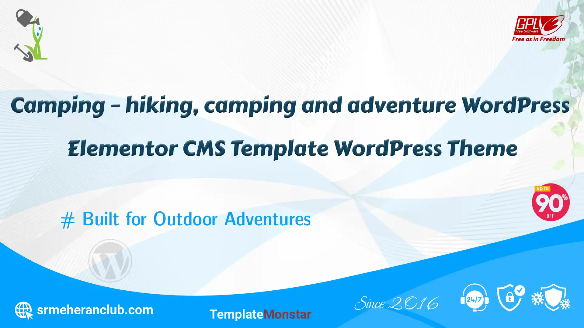 Camping – hiking, camping and adventure WordPress Elementor CMS Template WordPress Theme — Theme by Templatemonster