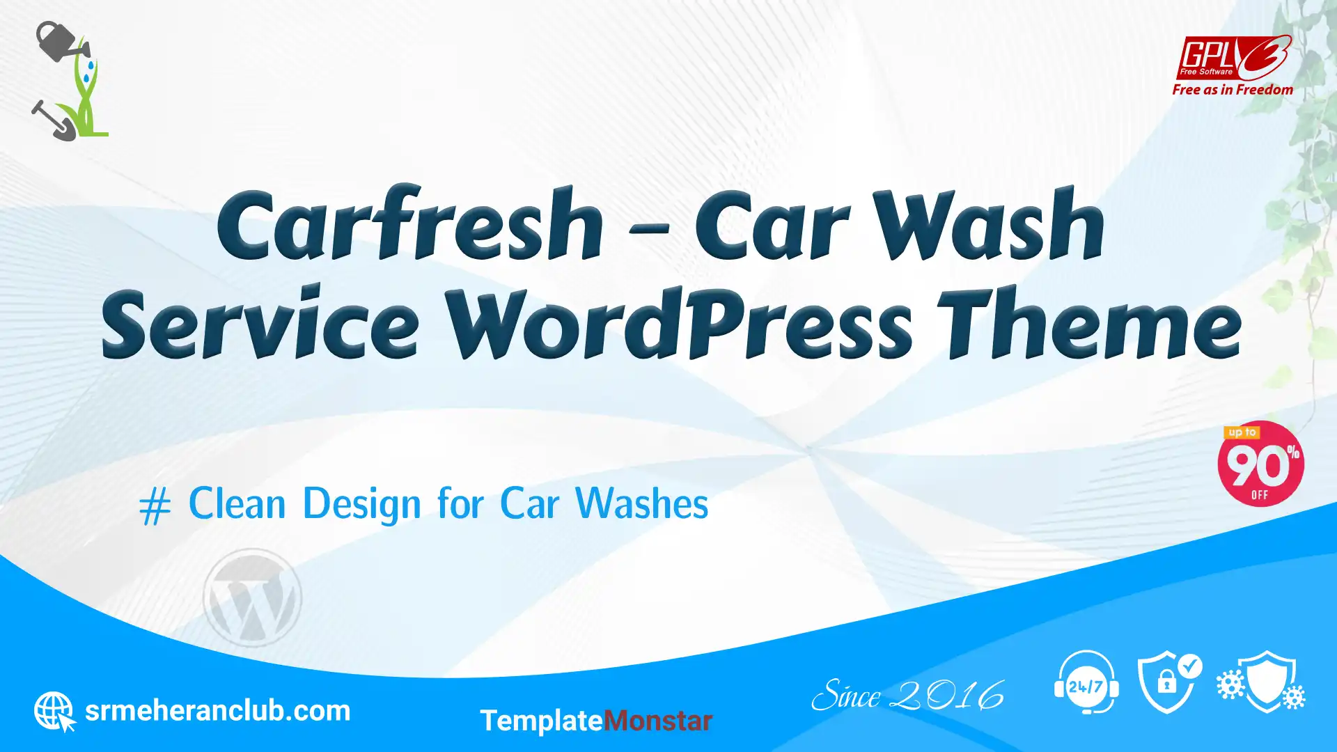 Carfresh – Car Wash Service WordPress Theme — Theme by Templatemonster