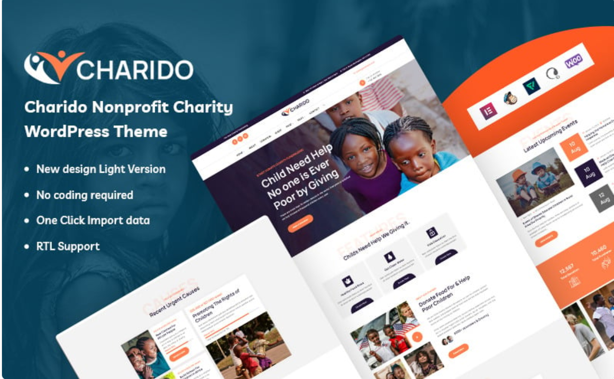 Charido - Nonprofit Charity WordPress Theme