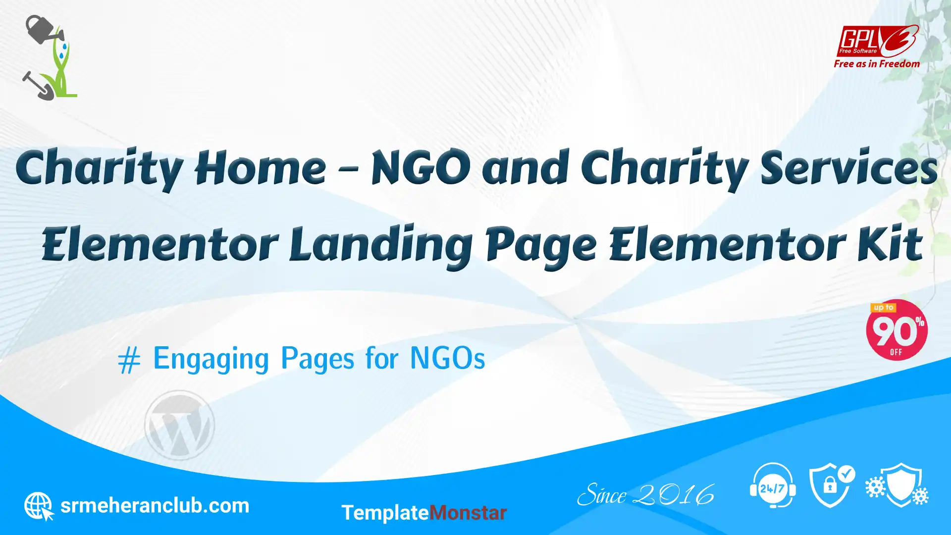 Charity Home – NGO and Charity Services Elementor Landing Page Elementor Kit — Theme by Templatemonster