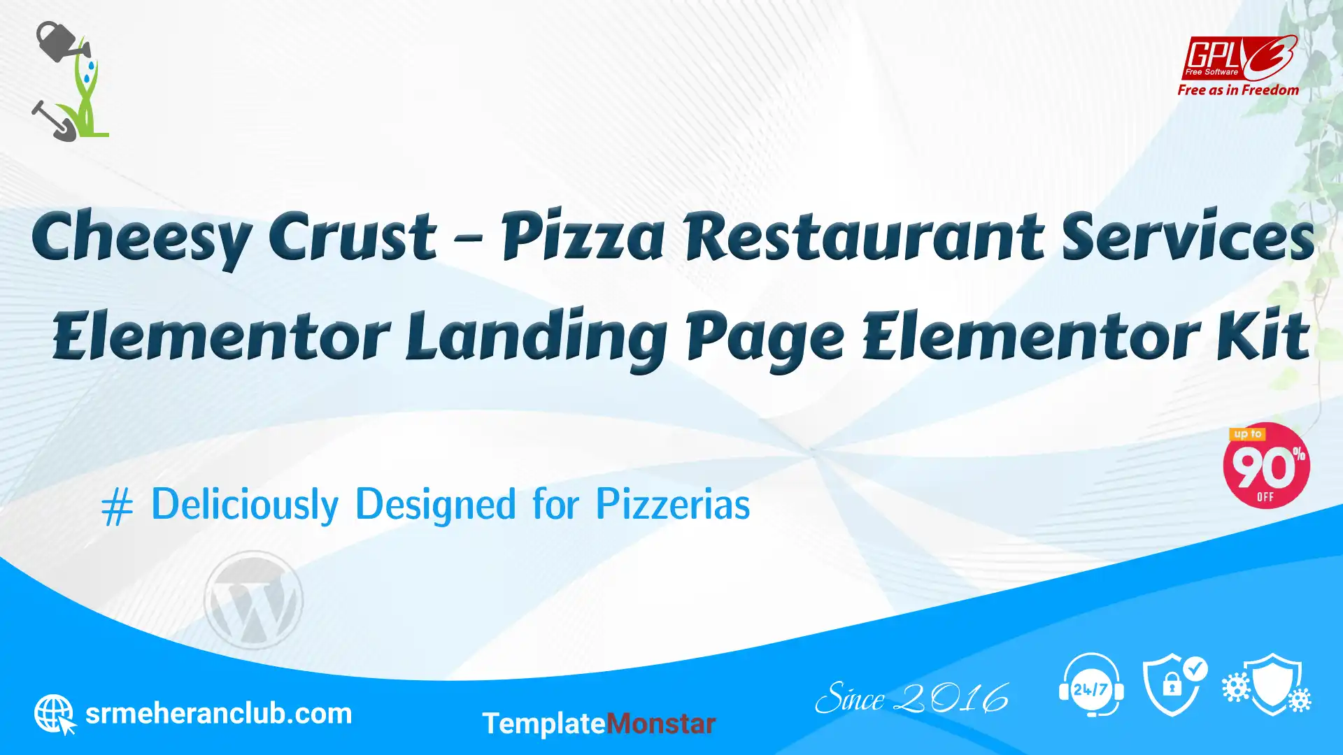 Cheesy Crust – Pizza Restaurant Services Elementor Landing Page Elementor Kit — Theme by Templatemonster