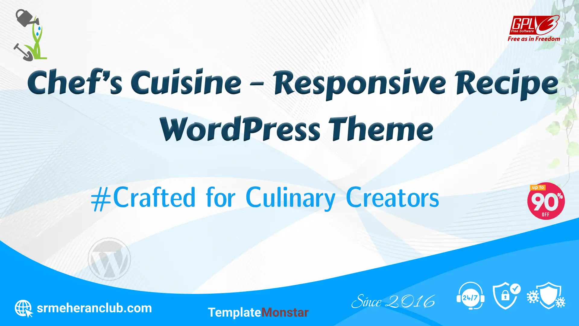 Chef’s Cuisine – Responsive Recipe WordPress Theme — Theme by Templatemonster