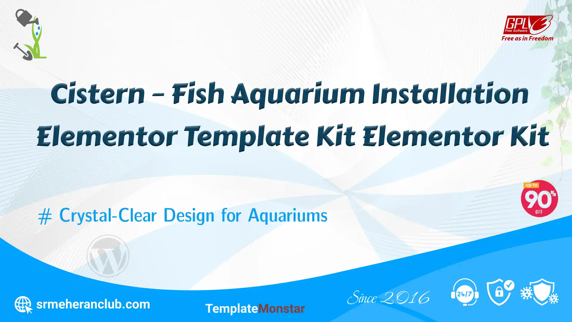 Cistern – Fish Aquarium Installation Elementor Template Kit Elementor Kit — Elementor Kit by Templatemonster