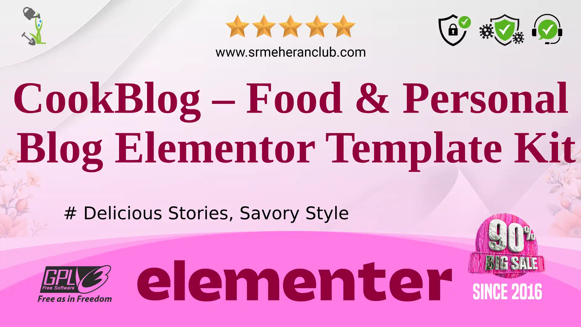 CookBlog – Food & Personal Blog Elementor Template Kit — Elementor Kit by Themeforest